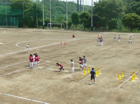 サッカーフィールドテスト 体力テスト 実施